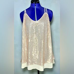GRACE KARIN NWOT Sleeveless Sequin A Line Strappy Camisole Tank Top